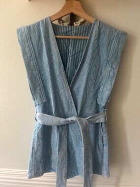 New handmade Suzani embroidered wrap vest top